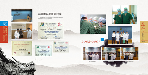 鄭州市骨科醫院關節病科20周年紀念畫冊